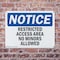 Signmission Restricted Access Area No Minors Allowed OSHA Notice Sign, Plastic, 10in W x 7in L, 2PK OS-2PACK-NS-P-710-L-18062 - alternate 7